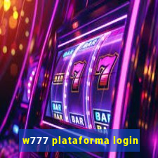 w777 plataforma login