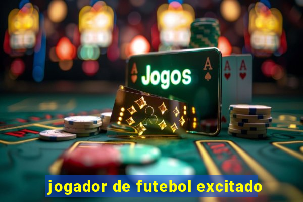 jogador de futebol excitado