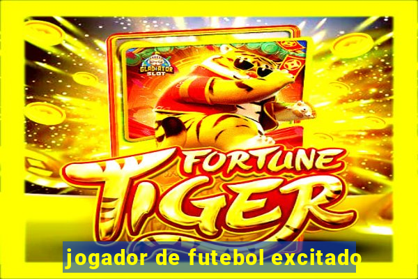 jogador de futebol excitado