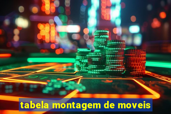 tabela montagem de moveis