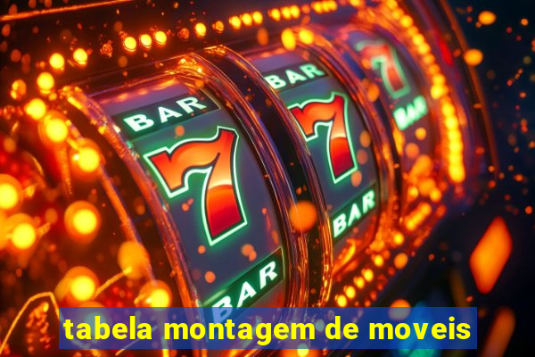 tabela montagem de moveis