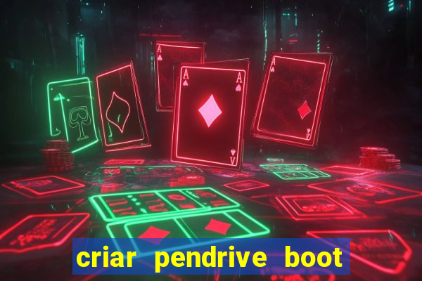 criar pendrive boot windows 10