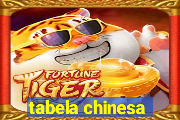 tabela chinesa