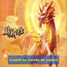 cruzeiros saindo de santos